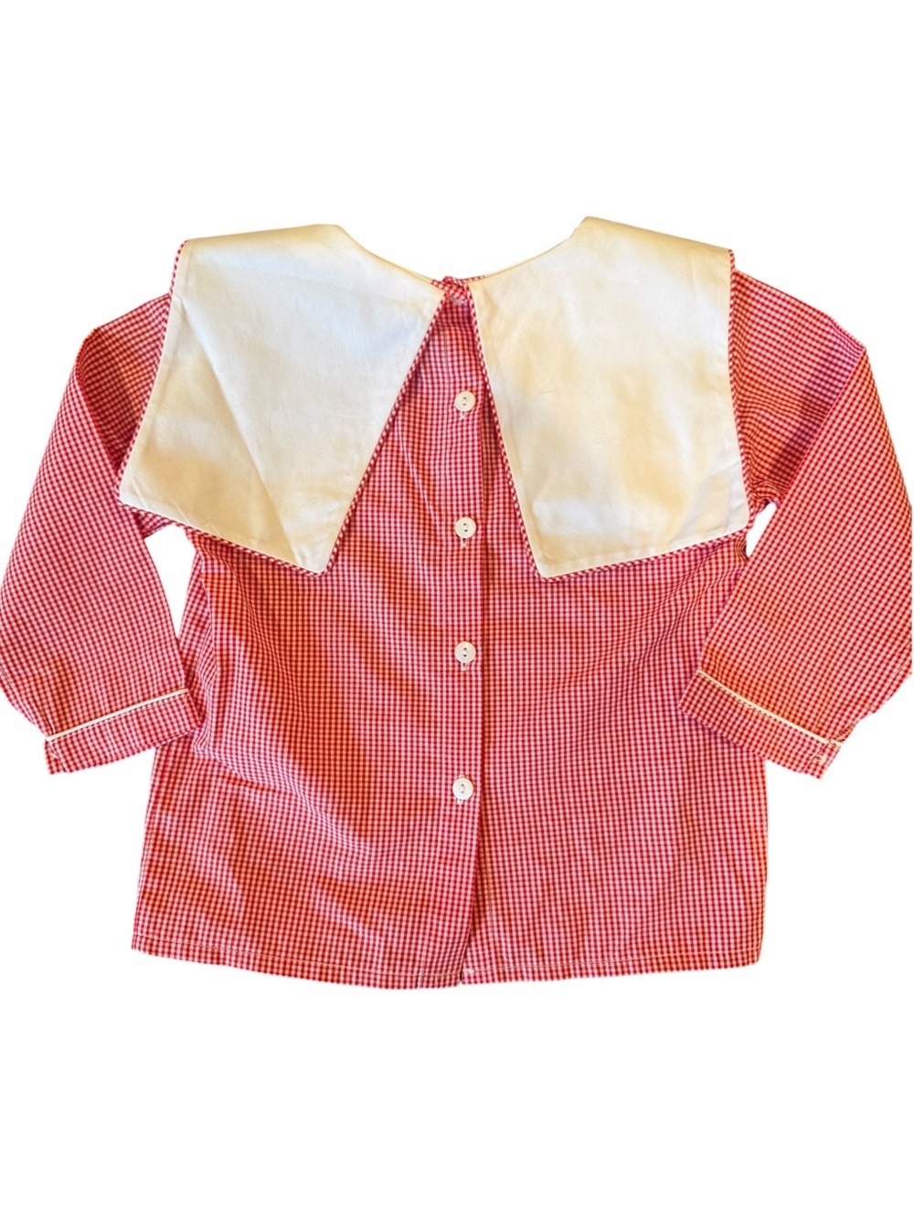 Cecil and Lou - Christmas Santa Embroidered Gingham Shirt - Picture 7 of 7